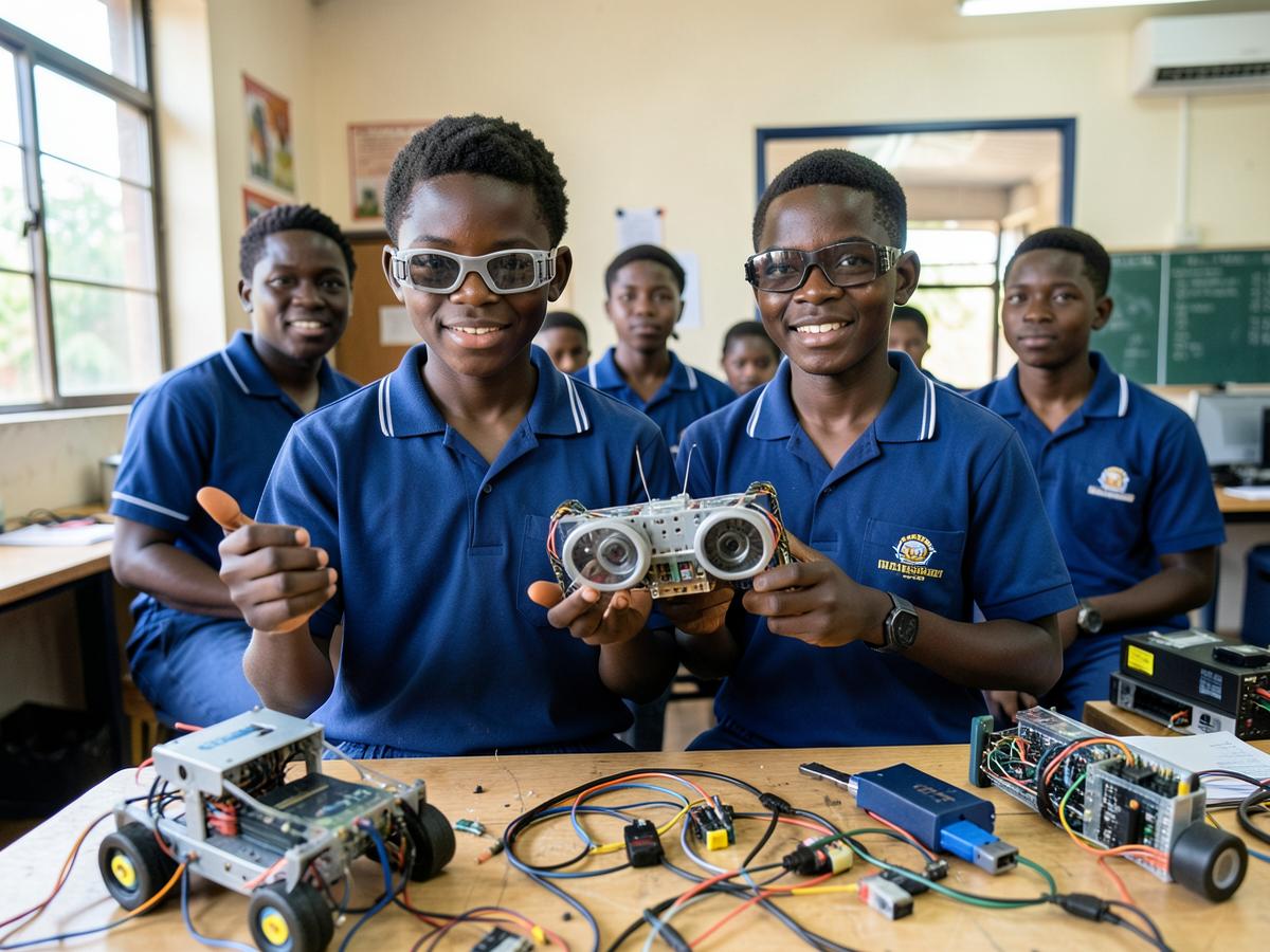 Stembotiks robotics project featured in B&FT newspaper
